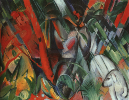 Франц Марк. Под дождём. 1912